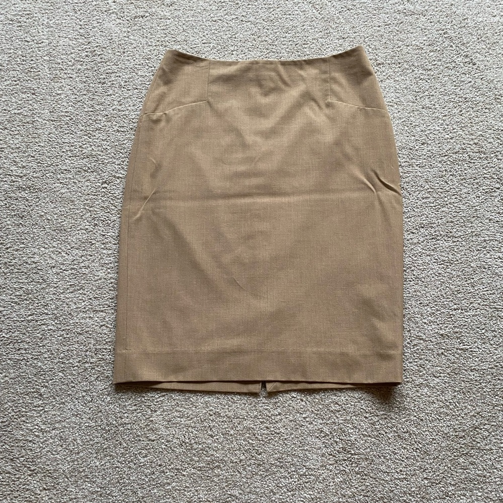 The Limited tan pencil skirt
